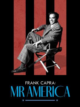Frank Capra on a seat with film title below